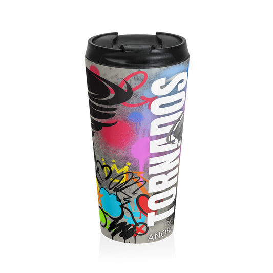 Anoka Tornados Graffiti -Stainless Steel Travel Mug