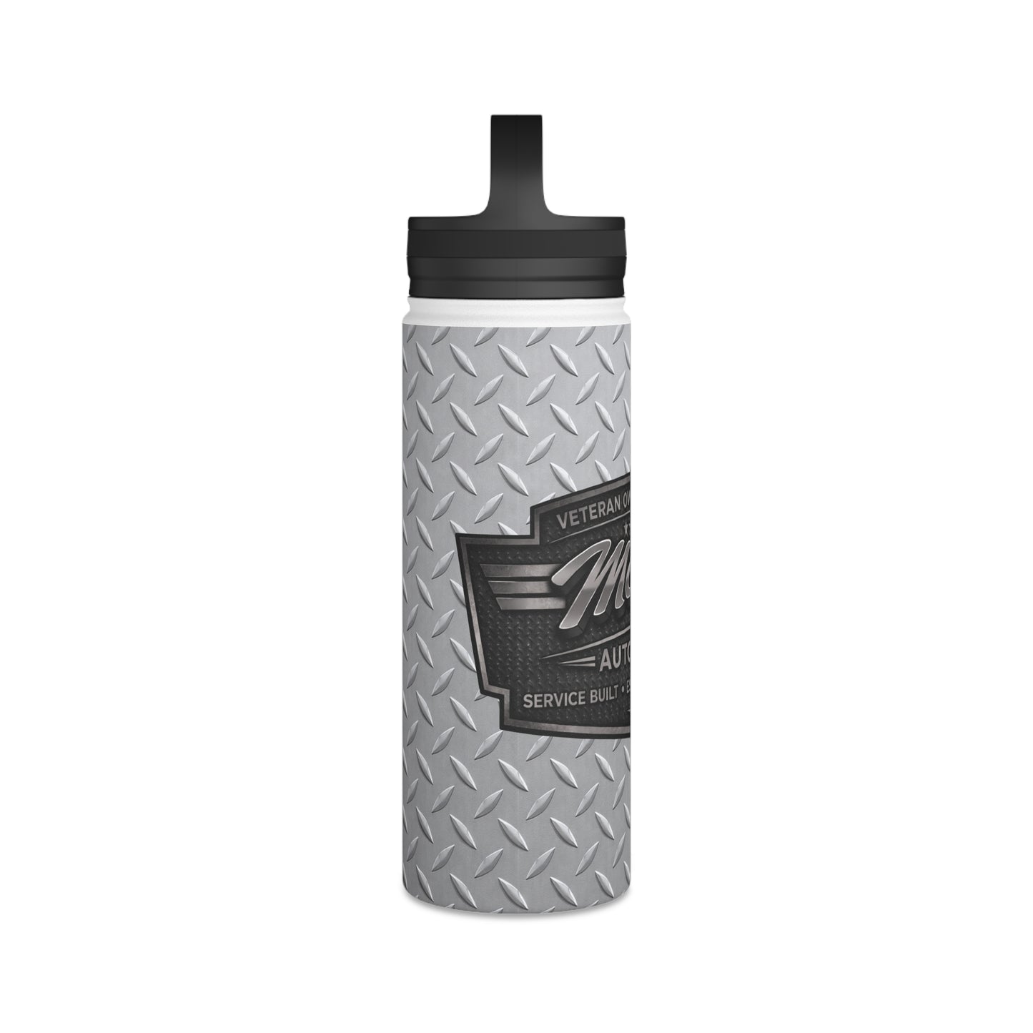 McCoys Stainless Steel Water Bottle, Handle Lid