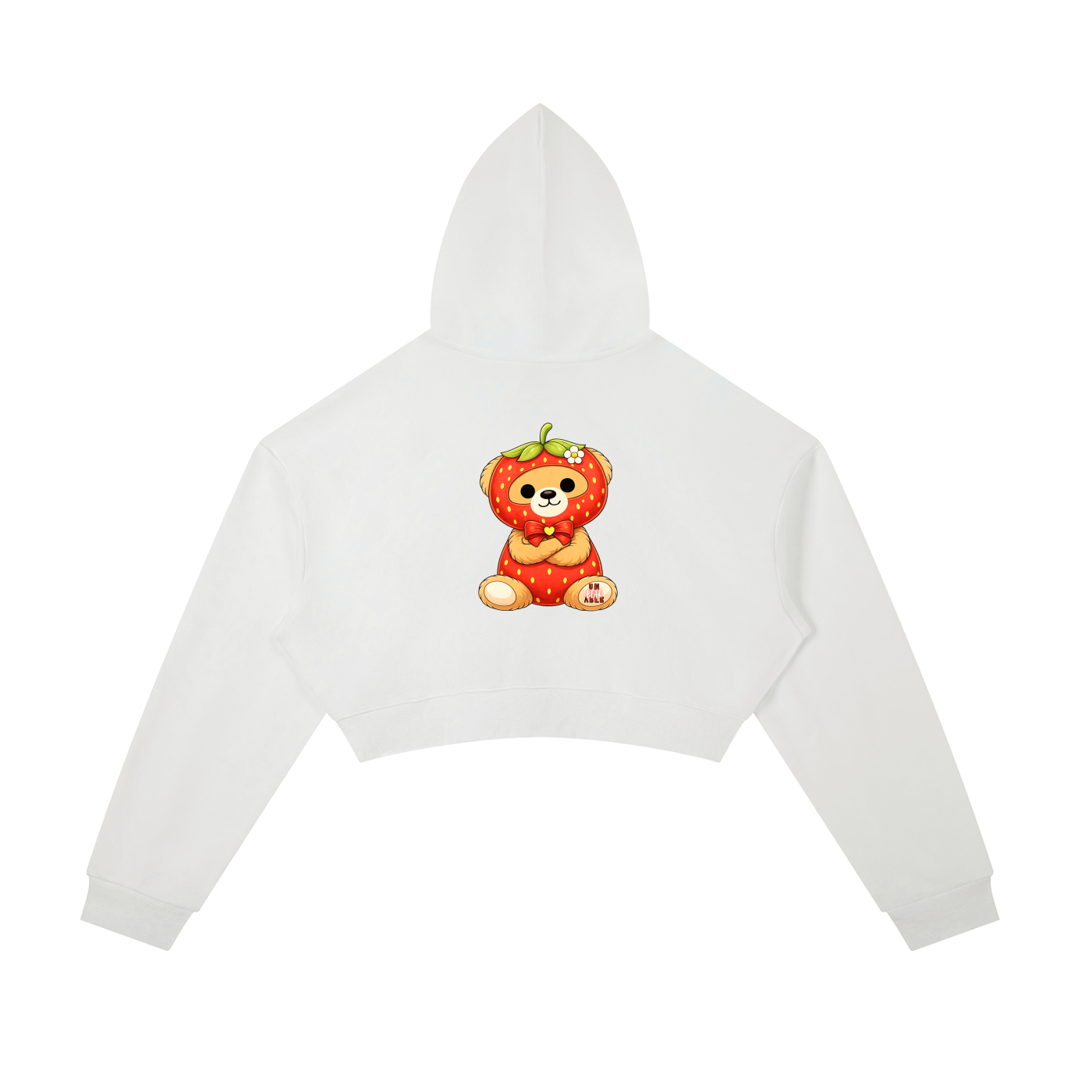 unBEARable Women's Cropped Zip-Up Hoodie