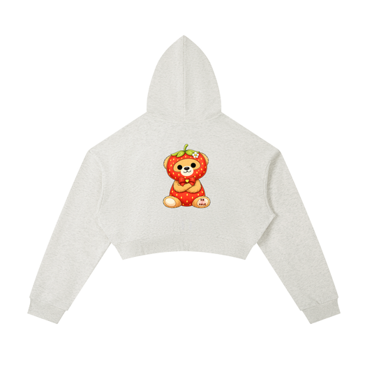 unBEARable Women's Cropped Zip-Up Hoodie