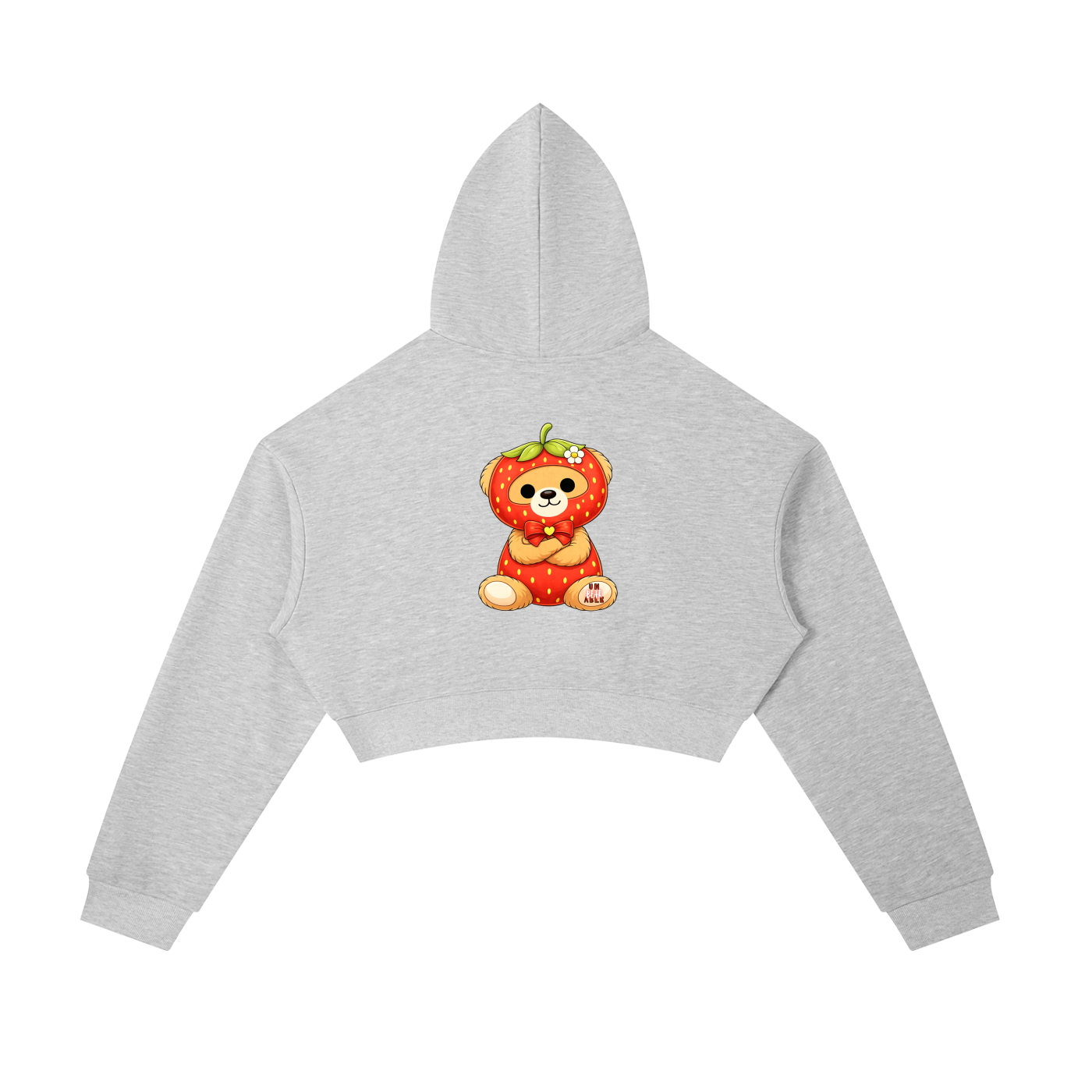 unBEARable Women's Cropped Zip-Up Hoodie