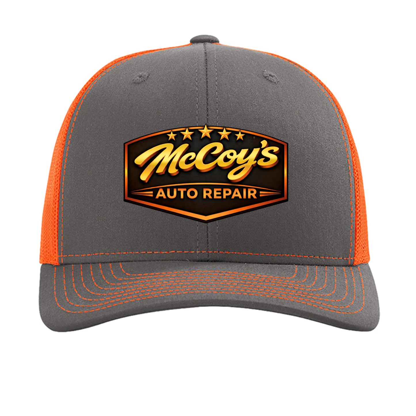 Charcoal/ Neon Orange - 112 - FRONT